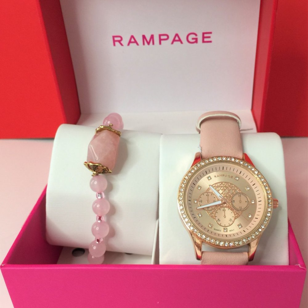 Rampage Watch and Bracelet set
